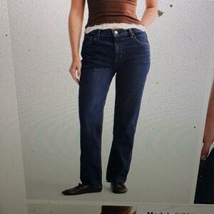 Abercrombie & Fitch Mid Rise 90’s Straight Jean